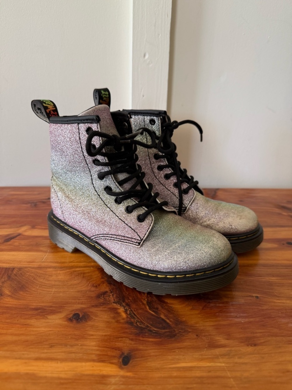 Dr. Martens 1460 Pastel Glitter Junior Boots